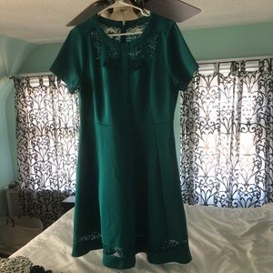 Beautiful green Lane Bryant cocktail dress